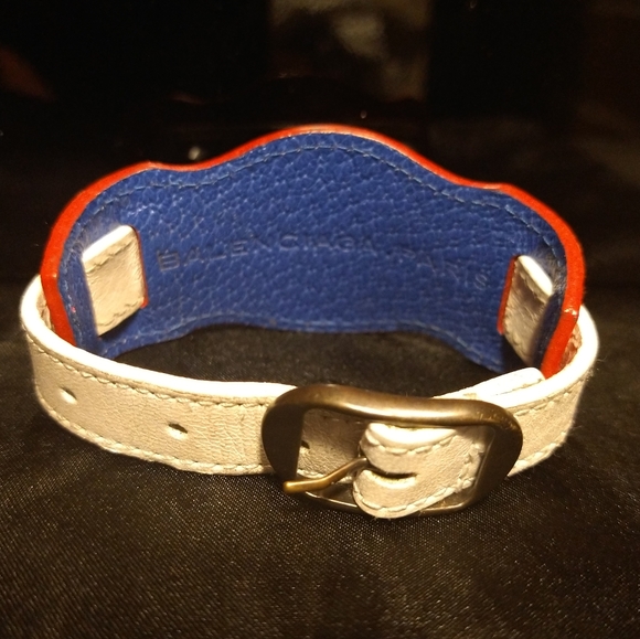 Balenciaga paris multi colored leather bracelet - Picture 10 of 16